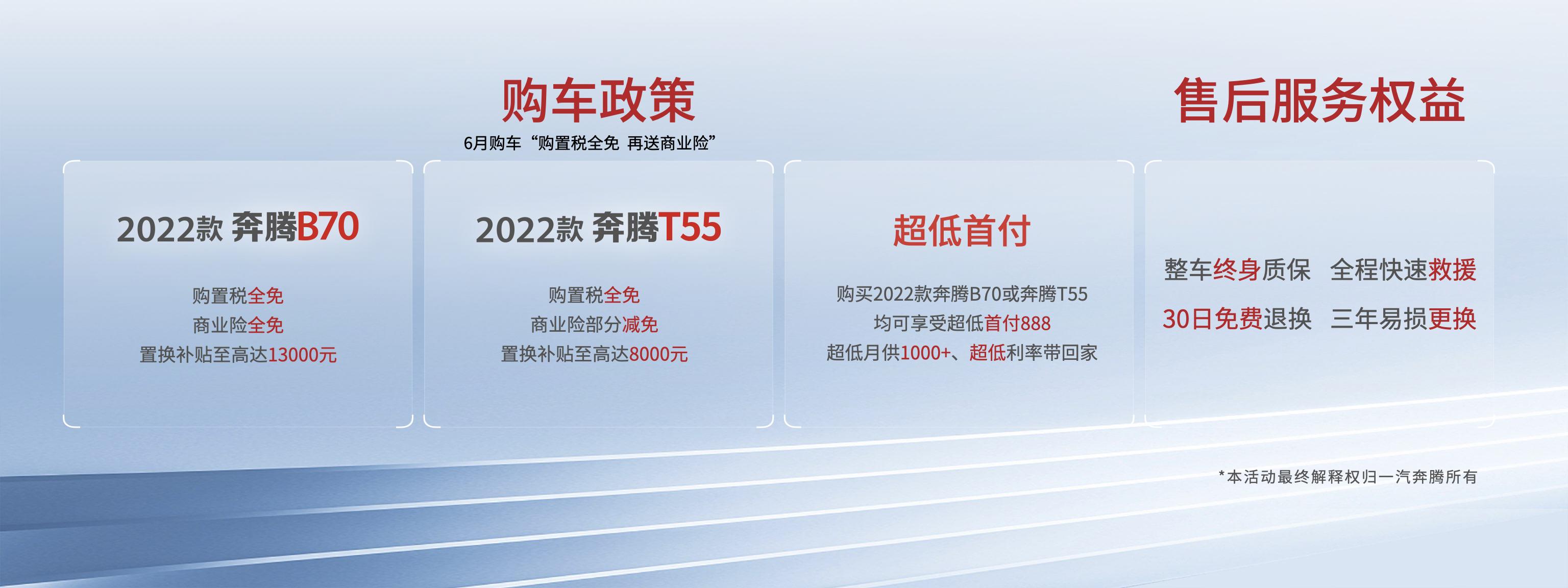 朱亚文力荐 全国三地“闪耀” 一汽奔腾2022款B70及T55诚意上市